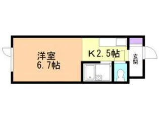 ヒルズ・ラメール【1階】の間取り