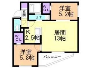 INSPIRE【2階】の間取り