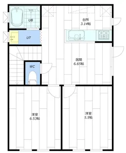 前田4ー12の家【2F号室】の間取り