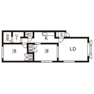 フランボアーズ【101号室】の間取り