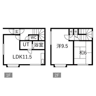 ロイヤルハウス富丘C【101号室】の間取り