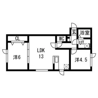 フィオーレディアレスト【101号室】の間取り