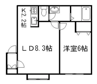 ペパーミント【105号室】の間取り