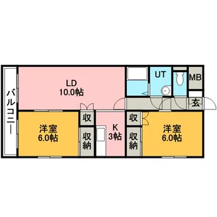 エルプラス【203号室】の間取り