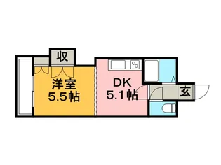 ティアラ手稲本町【505号室】の間取り