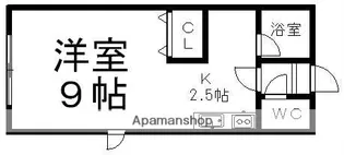エスポワール花川【105号室】の間取り