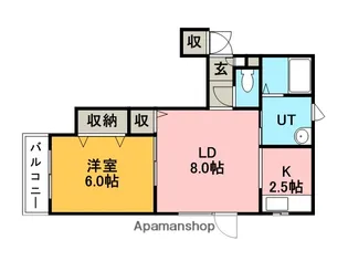 北海道石狩市花川南四条3丁目【アパート】の間取り