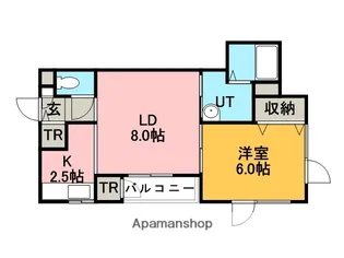 キャッスル花川【2階】の間取り