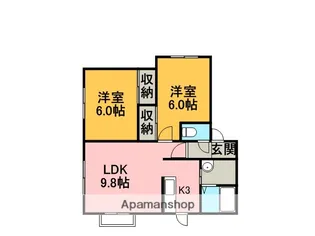 ヒルズ43【1階】の間取り