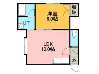 クチュール曙【201号室】の間取り