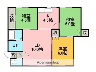 メインタウンハイム【7号室】の間取り
