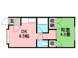 ロジェモニカ【105号室】の間取り