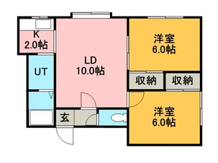 北海道札幌市手稲区西宮の沢四条1丁目【アパート】の間取り