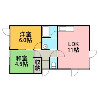 フォレストハイツ【101号室】の間取り