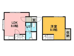 アーバンハウス富丘【3階】の間取り