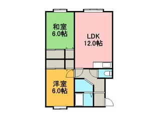 フロール6.3【203号室】の間取り