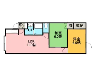 パンズィ・ナイン【102号室】の間取り