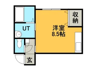 メルシーズ手稲【203号室】の間取り