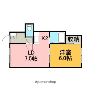 ウィーンの森伍番館【101号室】の間取り