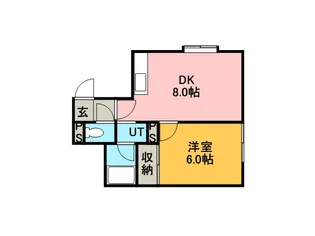 MマエダⅢ【201号室】の間取り