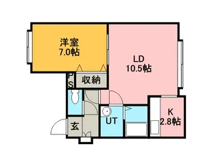 FELICE富丘(フェリーチェ)【202号室】の間取り