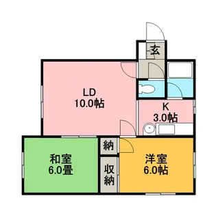 パープルマルコA【103号室】の間取り