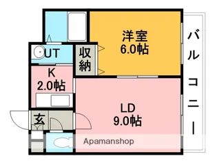 ラビドール手稲【8階】の間取り
