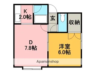 プラタナスE【1階】の間取り