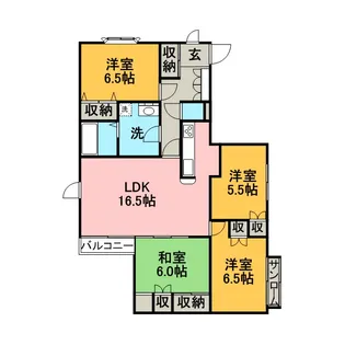 シティハイム44【4階】の間取り