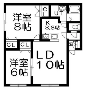 デューネ I【101号室】の間取り