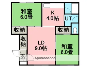 コーポアピア【202号室】の間取り