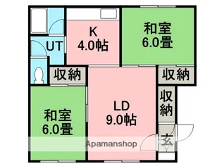 コーポアピア【1階】の間取り