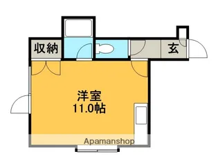 キャンパスサイドクリスタル【2階】の間取り