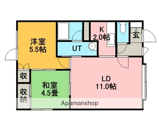 エーステック星置【1階】の間取り