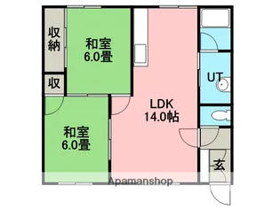 ハイツ川吉A【2階】の間取り