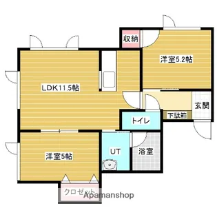 ドリームハウスⅠ【2階】の間取り