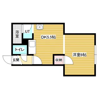 ハイツデノン【2階】の間取り