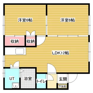 ハピネス610【1階】の間取り
