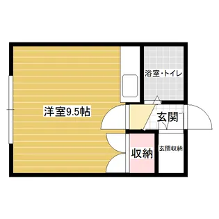 1Rの間取り画像