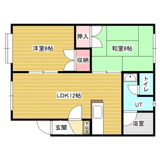 ウッディファミリーⅡ【1階】の間取り