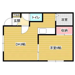 ハウジングカンフォートⅠ【1階】の間取り