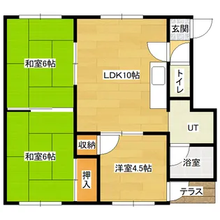 ウエストハイツA【2階】の間取り