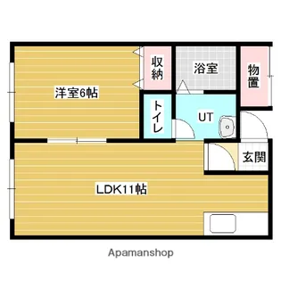 COCO LAIMANTⅡ【1階】の間取り