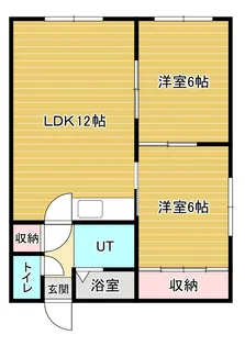 パークハイツA【2階】の間取り