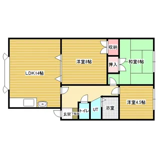 フリージアハイツ【1階】の間取り