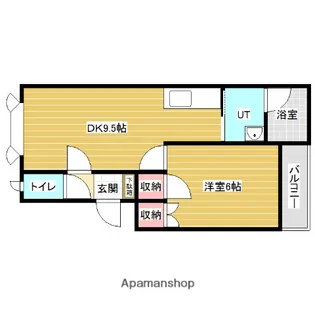 パークマンションⅥ【1階】の間取り