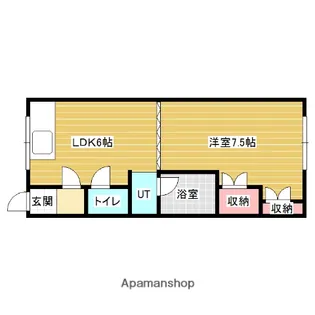 コーポ松井【1階】の間取り