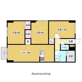 キャッスル一条【2階】の間取り