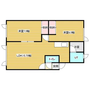 ノースヴィラ北3条Ⅲ【1階】の間取り