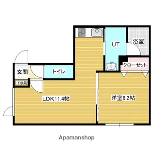 ルピナス北2条通り【2階】の間取り
